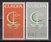 Ирландия 1966 Стилизованный кораблик Европа СЕПТ 188-189 MNH