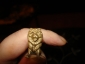 Старинная миниатюра СОБАКА,венская бронза,2.5на2.5см - вид 6