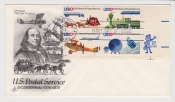 США 1975 Почта, космос, самолет, поезд, лошади, парусник