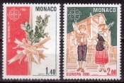Монако 1981 Фольклор Европа СЕПТ 1473-1474 MNH