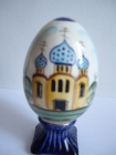 Яйцо пасхальное № 2 ,авторская керамика,Вербилки,роспись