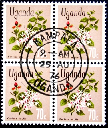Уганда 1969 год Carissa edulis кварт