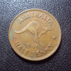 Австралия 1/2 пенни 1946 год точка.