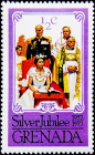 Гренада 1977 год . Коронация Елизаветы II Silver Jubilee .