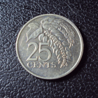 Тринидад и Тобаго 25 центов 1997 год.