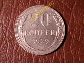 20 копеек 1929 год (XF) Отличная -166-1