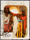 Сенегал 1980 год . Приготовление пищи .