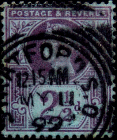Великобритания 1887 год . Королева Виктория . 2,5 p. Каталог 5 £ . (11)