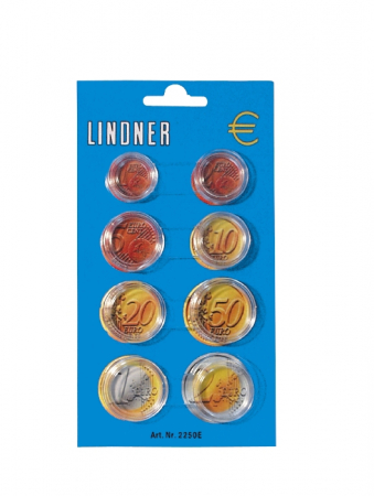 Lindner. Набор капсул для комплекта монет евро (2250E)