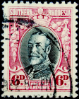  Родезия Южная 1931 год . Король Георг V . 6 p . Каталог 3,0 £. (2)