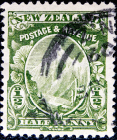 Новая Зеландия 1907 год . Гора Кука - Аораки . Каталог 1,0 £.