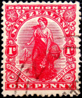Новая Зеландия 1909 год . Зеландия . Каталог 9,0 £ . (2) 