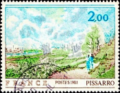 Франция 1981 год . Камиль Писсарро (1830-1903) 