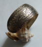 Широкий браслет ручной работы из тибетского серебра - вид 3