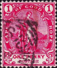 Мыс Доброй Надежды 1893 год . Аллегория . 1 p . Каталог 3,0 £ . (4)