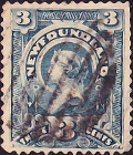 Ньюфаундленд 1890 год . Королева Виктория . Каталог 3,75 £