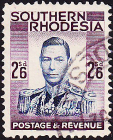 Родезия Южная 1937 год . Король Георг VI . 2,6 s . Каталог 8,50 £ . (3)