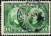 Канада 1927 год . Сэр У. Лорье (1841–1919) и сэр Дж. А. Макдональд (1815–1891) . Каталог 7,0 €.(1)