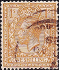Великобритания 1924 год . Король Георг V . 1 sh . Каталог 3,0 £ . (6)