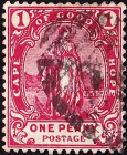 Мыс Доброй Надежды 1893 год . Аллегория . 1 p . Каталог 3,0 £ . (6)