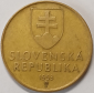 Словакия, 1 крона 1993 год, РАСПРОДАЖА от 1 РУБЛЯ!!! _199_ - вид 1