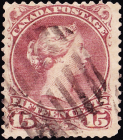Канада 1868 год . Queen Victoria (1819-1901) . Каталог 70  £.