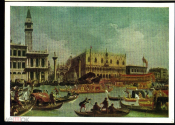 Открытка СССР 1964 г. Картина Отъезд венецианского дожа на обручение с Адриат морем х Канале К004-3