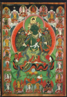 Открытка Монголия СЯМА-ТАРА, живопись, 18 век, Монголия чистая К005-5
