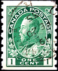   Канада 1912 год . Король Георг V в адмиральской форме . 1 c . Каталог 8,0 €. (1)