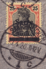 Германия 1920 год . Германия, надпечатка 
