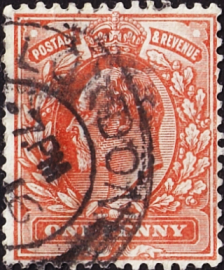 Великобритания 1902 год . король Эдвард VII . 1 p . Каталог 1,50 £  . (15) 