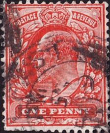 Великобритания 1902 год . король Эдвард VII . 1 p . Каталог 1,50 £  . (16) 