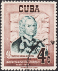 Куба 1956 год . Франсиско Кагигаль де ла Вега . Каталог 0,70 €