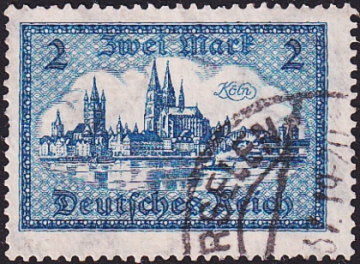 Германия , рейх . 1924 год . Старый Кельн . Каталог 5,25 £